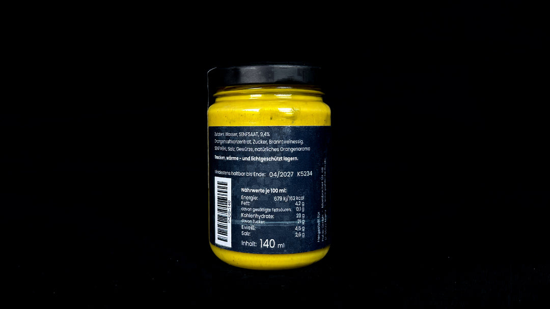Pahle Orangen-Senf (mit Tellicherry Pfeffer)