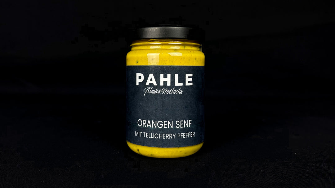 Pahle Orangen-Senf (mit Tellicherry Pfeffer)