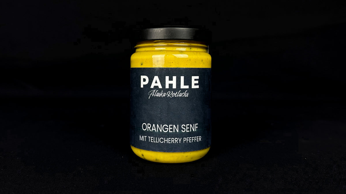 Pahle Orangen-Senf (mit Tellicherry Pfeffer)