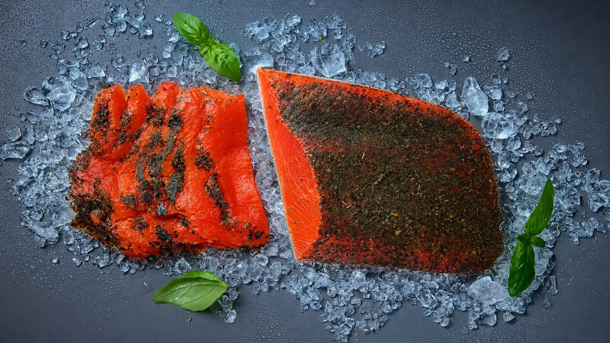 Alaska Rotlachs geräuchert | Basilikum