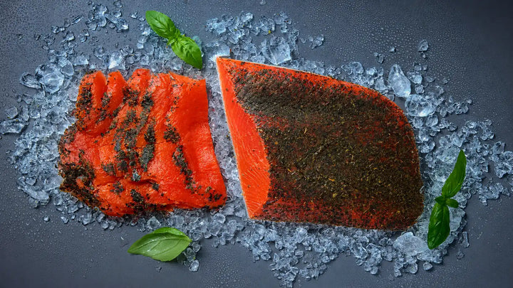 Alaska Rotlachs geräuchert | Basilikum