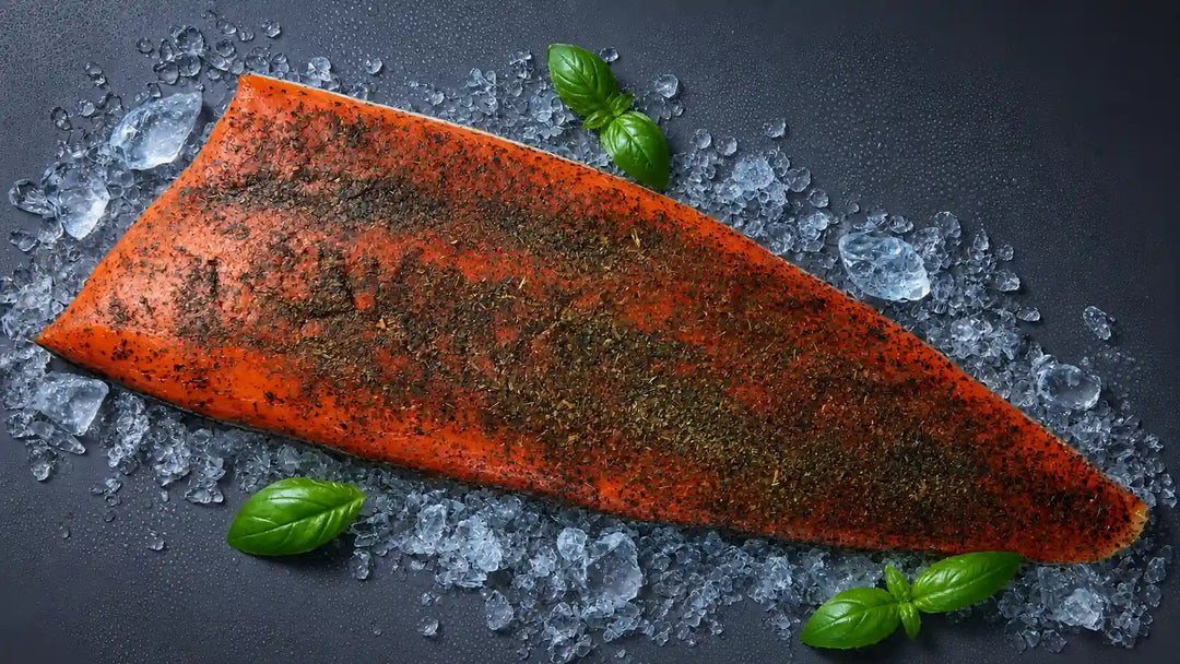 Alaska Rotlachs geräuchert | Basilikum