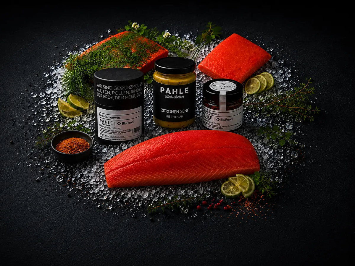 Pahle Alaska-Wildlachs mit Pahle Senf und Lachsgewürz